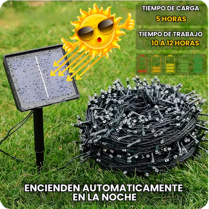 SmartLight® - OFERTA 2x1 Luces solares GRATIS navideñas de 17 m y 170led