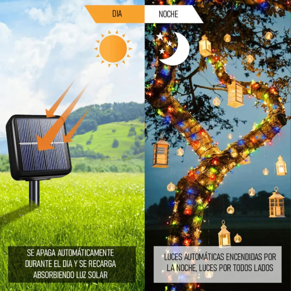SmartLight® - OFERTA 2x1 Luces solares GRATIS navideñas de 17 m y 170led