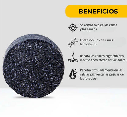 Jabón TonoNatural - Elimina el Cabello, Blanco, Restaura el color Natural y Recupera tu Juventud